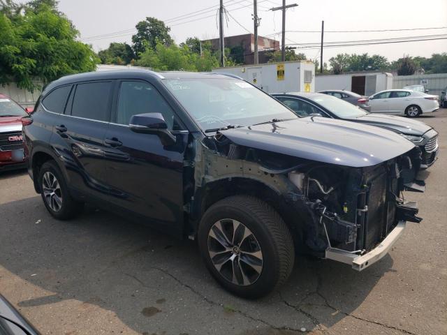 5TDGZRBH5LS008186 - 2020 TOYOTA HIGHLANDER XLE Կապույտ լուսանկար 4