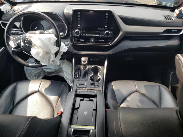 5TDGZRBH5LS008186 - 2020 TOYOTA HIGHLANDER XLE Կապույտ լուսանկար 8
