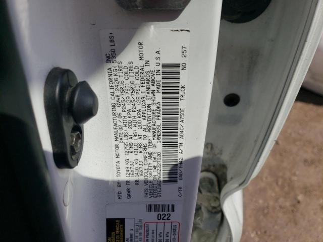 5TEJU62N66Z227920 - 2006 TOYOTA TACOMA DOUBLE CAB PRERUNNER WHITE photo 13