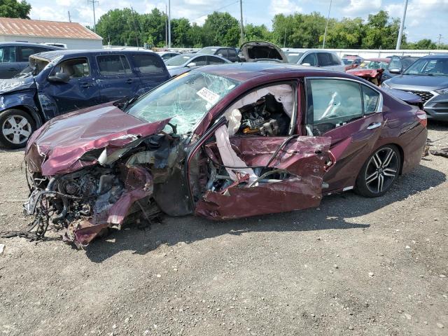 1HGCR3F94HA000519 - 2017 HONDA ACCORD TOURING BURGUNDY photo 1