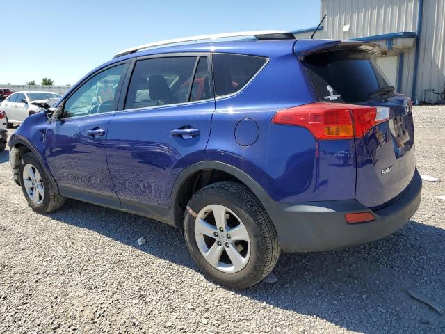 2T3RFREV9EW142400 - 2014 TOYOTA RAV4 XLE BLUE photo 2