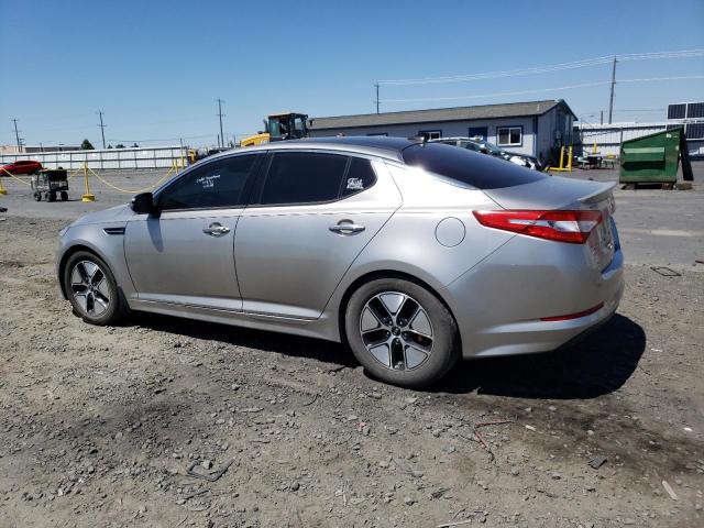 KNAGM4AD9D5049862 - 2013 KIA OPTIMA HYBRID SILVER photo 2