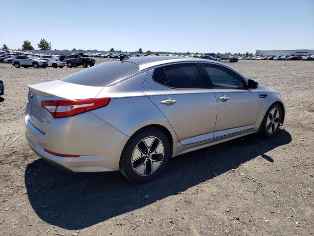 KNAGM4AD9D5049862 - 2013 KIA OPTIMA HYBRID SILVER photo 3