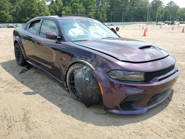 2C3CDXGJ3MH630125 - 2021 DODGE CHARGER SCAT PACK PURPLE photo 4