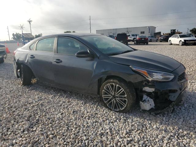 3KPF44AC4ME294725 - 2021 KIA FORTE GT GRAY photo 4