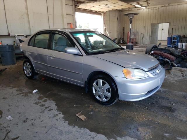 1HGES26781L014973 - 2001 HONDA CIVIC EX SILVER photo 4