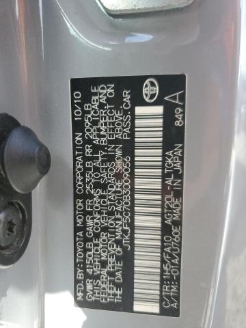 JTKJF5C70B3009056 - 2011 TOYOTA SCION TC 灰色 照片 12