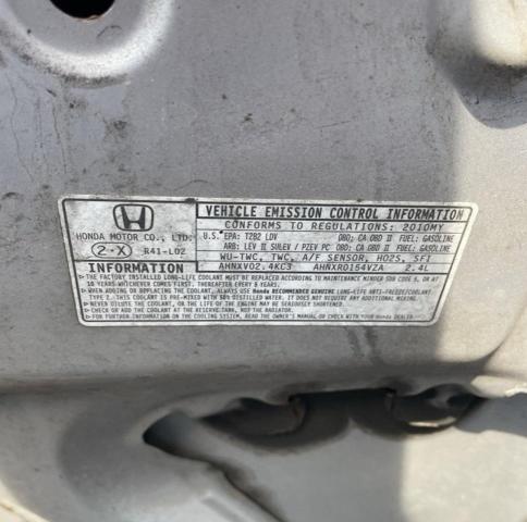 1HGCP2F48AA142771 - 2010 HONDA ACCORD LXP 银色 照片 10