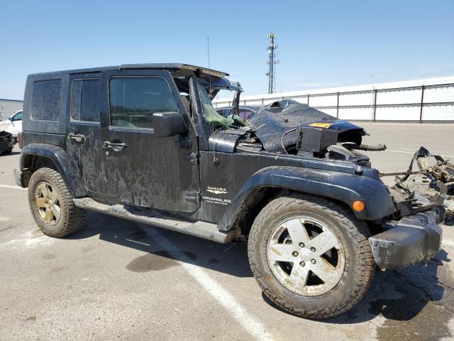 1J4GA59157L211184 - 2007 JEEP WRANGLER SAHARA BLACK photo 4