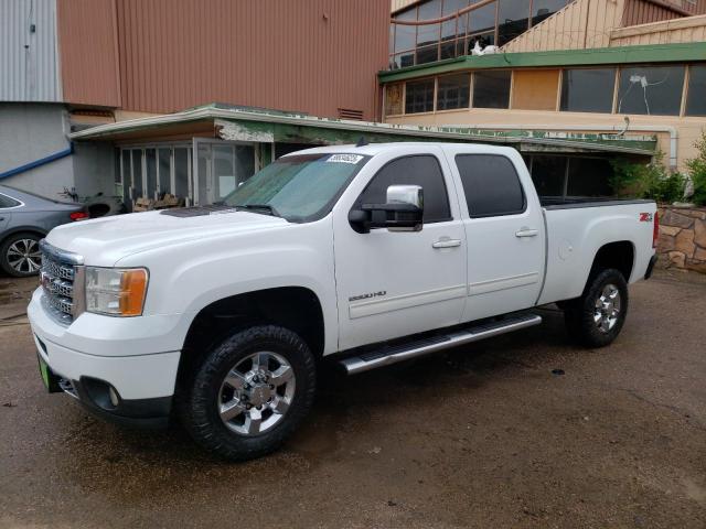 1GT121E88EF144449 - 2014 GMC SIERRA K2500 SLT WHITE photo 1