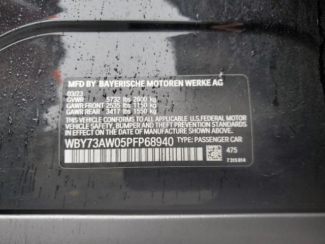 WBY73AW05PFP68940 - 2023 BMW I4 EDRIVE 40 BLACK photo 13