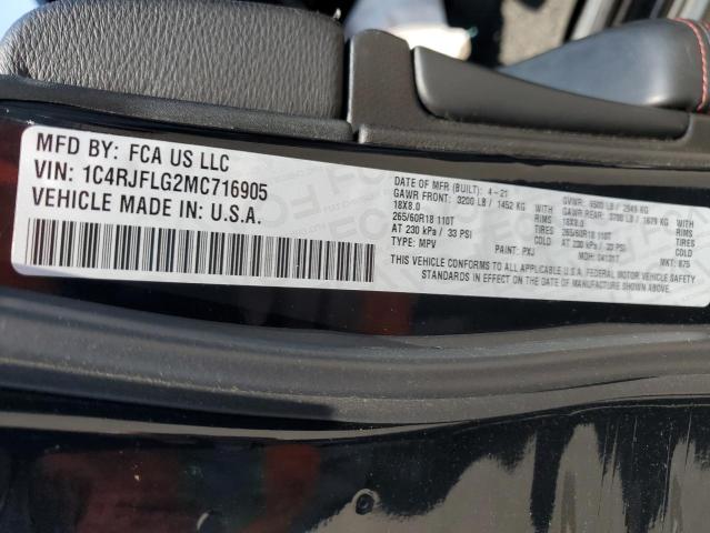 1C4RJFLG2MC716905 - 2021 JEEP GRAND CHER TRAILHAWK 黑色 照片 13