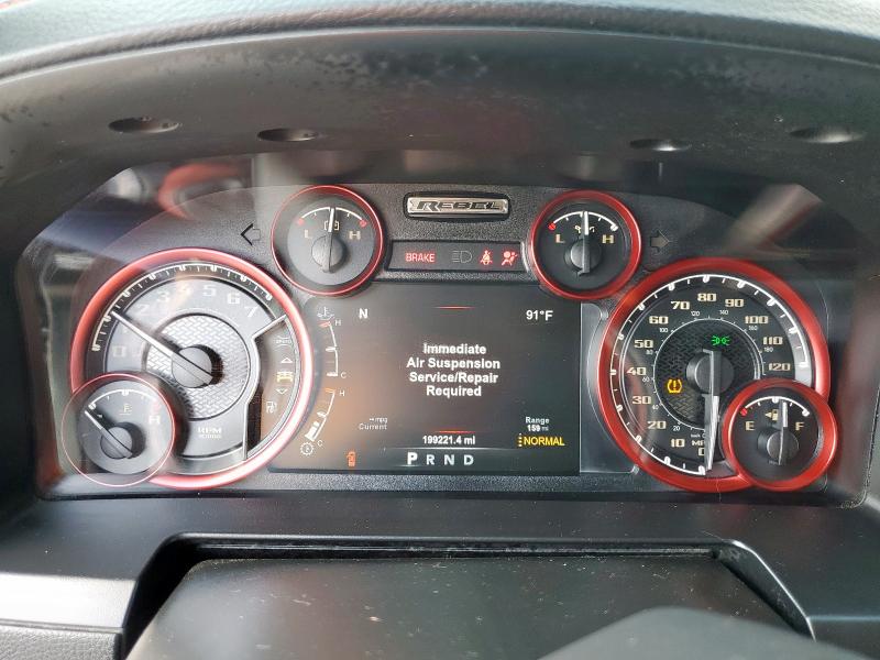 1C6RR7YT6HS527259 - 2017 RAM 1500 REBEL ნაცრისფერი ფოტო 9