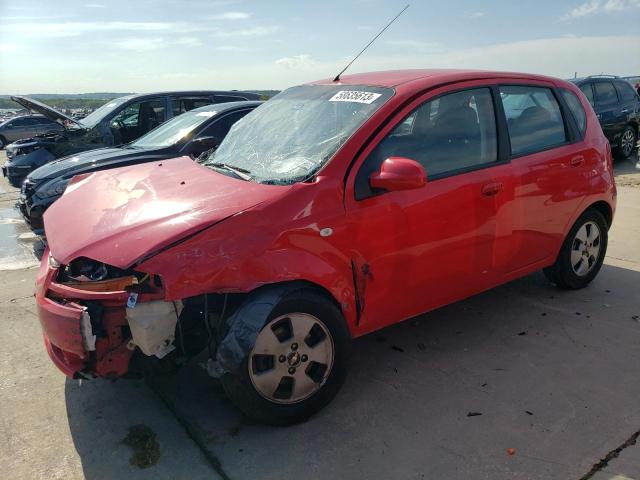 KL1TD66676B517378 - 2006 CHEVROLET AVEO BASE RED photo 1