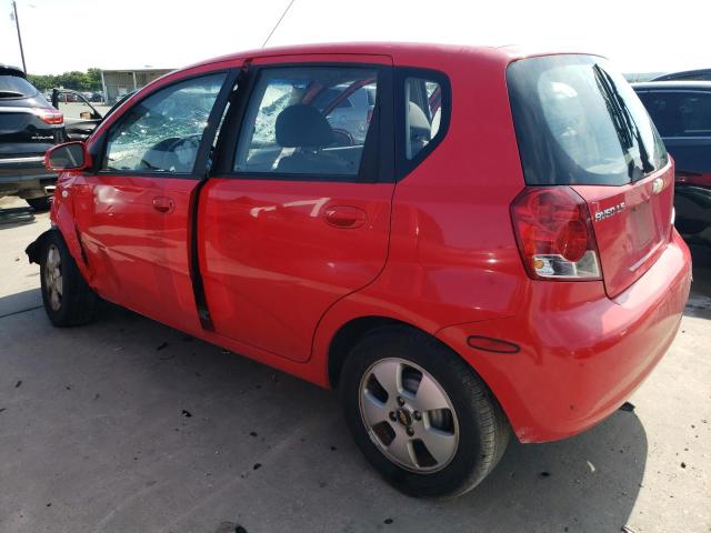 KL1TD66676B517378 - 2006 CHEVROLET AVEO BASE RED photo 2