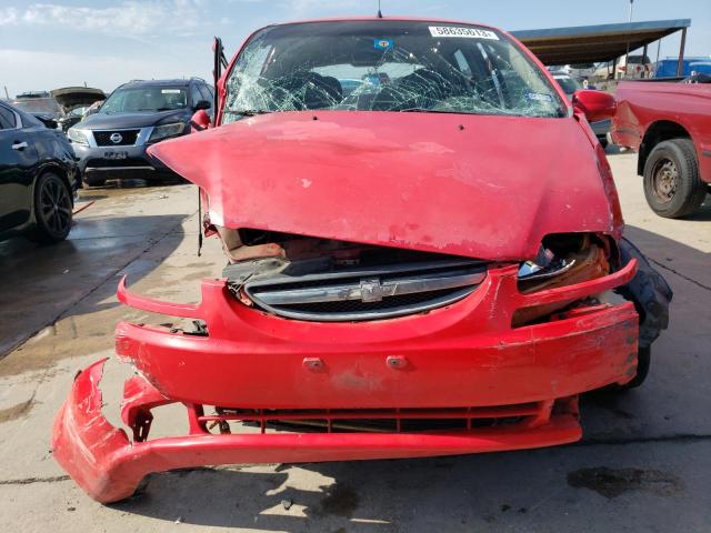 KL1TD66676B517378 - 2006 CHEVROLET AVEO BASE RED photo 5