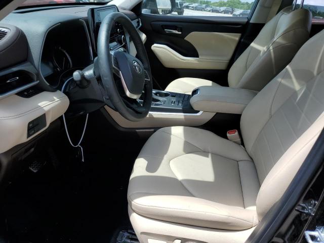 5TDGZRBH6NS204723 - 2022 TOYOTA HIGHLANDER XLE Սև լուսանկար 7