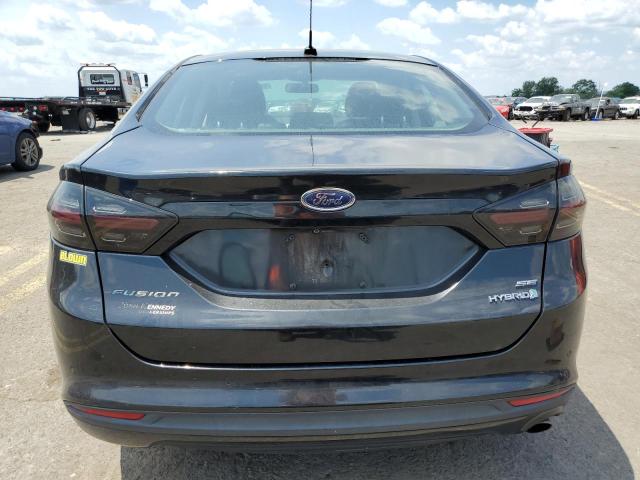 3FA6P0LU0DR187353 - 2013 FORD FUSION SE HYBRID BLACK photo 6