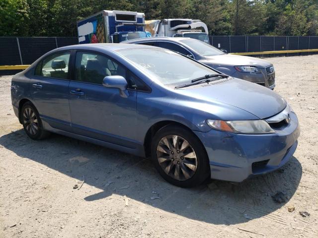 2HGFA16919H529681 - 2009 HONDA CIVIC EXL BLUE photo 4