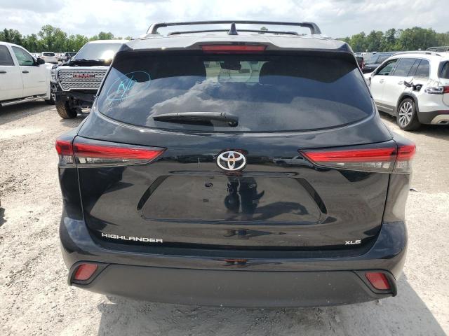 5TDGZRAH7MS532507 - 2021 TOYOTA HIGHLANDER XLE BLACK photo 6