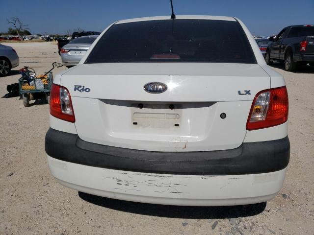 KNADE123766149590 - 2006 KIA RIO WHITE photo 6