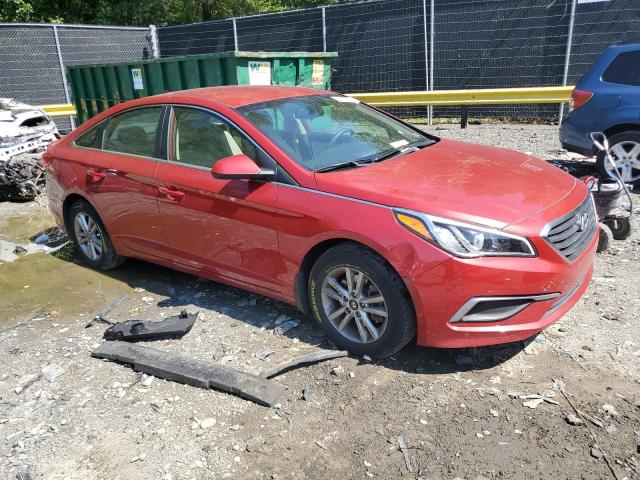 5NPE24AF9HH487420 - 2017 HYUNDAI SONATA SE RED photo 4