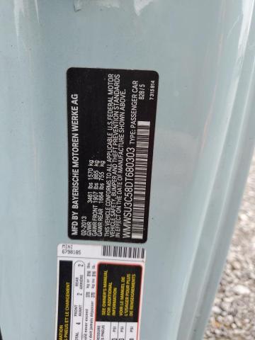 WMWSU3C58DT680303 - 2013 MINI COOPER 蓝色 照片 12