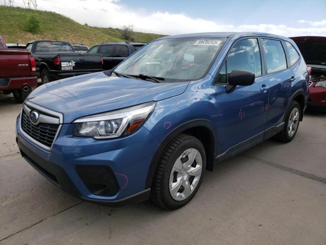 JF2SKAAC8KH508336 - 2019 SUBARU FORESTER BLUE photo 1