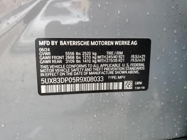 5UX83DP05R9X08033 - 2024 BMW X3 M40I SILVER photo 13