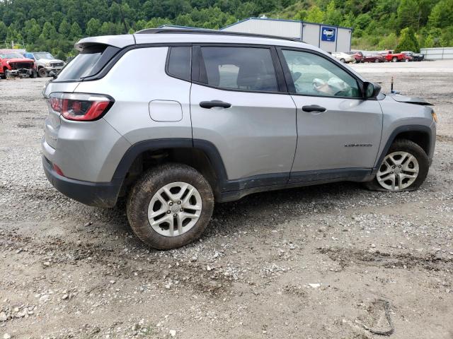 3C4NJDAB8JT192475 - 2018 JEEP COMPASS SPORT SILVER photo 3