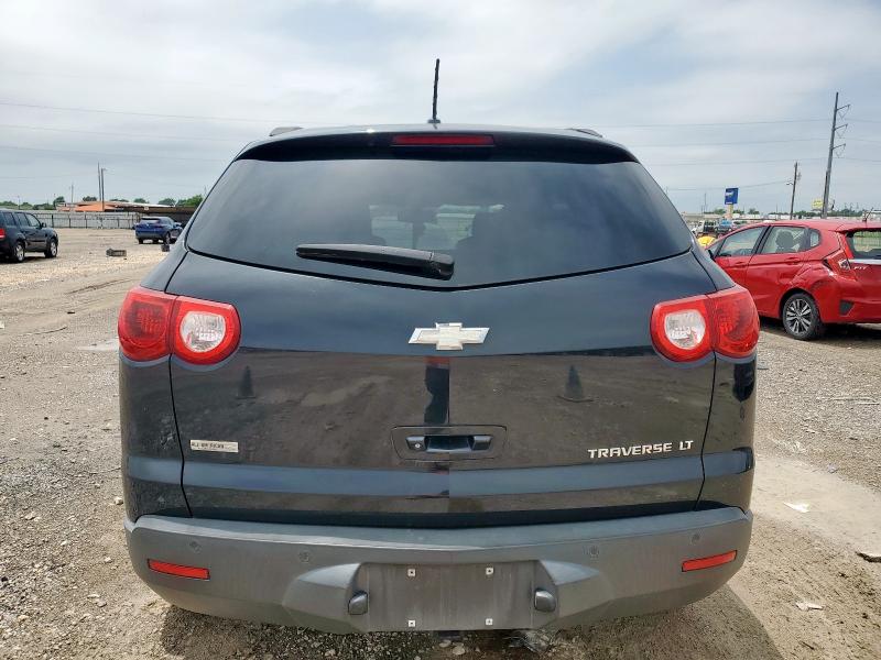 1GNKRJED8CJ148290 - 2012 CHEVROLET TRAVERSE LT BLACK photo 6