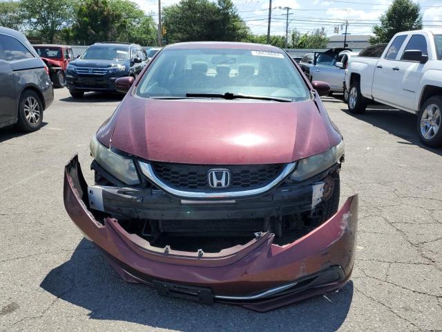 2HGFB2F55EH560099 - 2014 HONDA CIVIC LX BURGUNDY photo 5