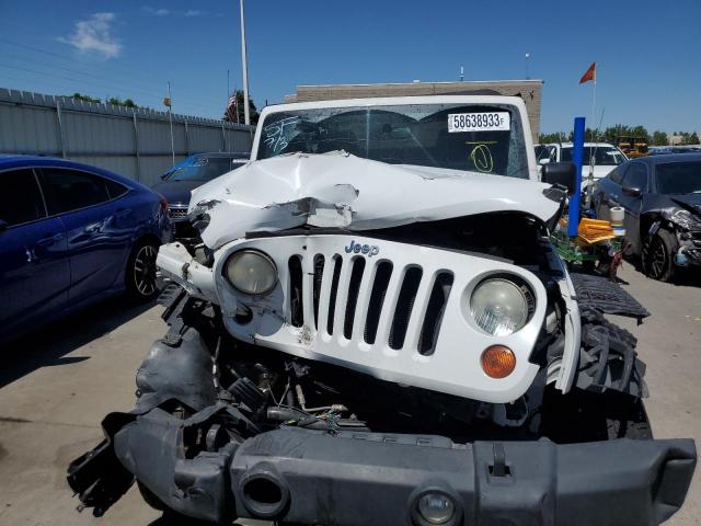 1C4AJWAG0CL147647 - 2012 JEEP WRANGLER SPORT WHITE photo 5