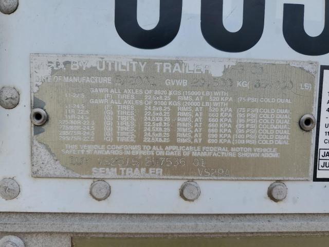 1UYVS25152U753601 - 2002 UTILITY TRAILER Weiß Foto 10