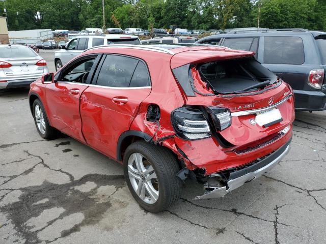 WDCTG4GB7KJ630581 - 2019 MERCEDES-BENZ GLA 250 4MATIC RED photo 2