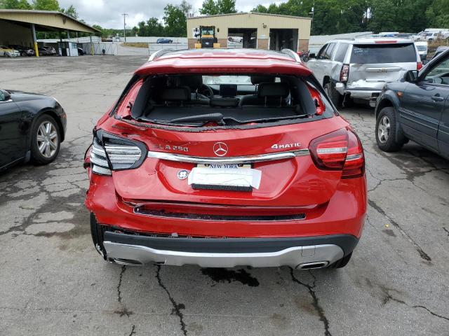 WDCTG4GB7KJ630581 - 2019 MERCEDES-BENZ GLA 250 4MATIC RED photo 6