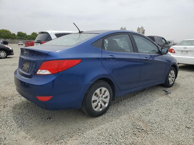 KMHCT4AEXGU044690 - 2016 HYUNDAI ACCENT SE BLUE photo 3
