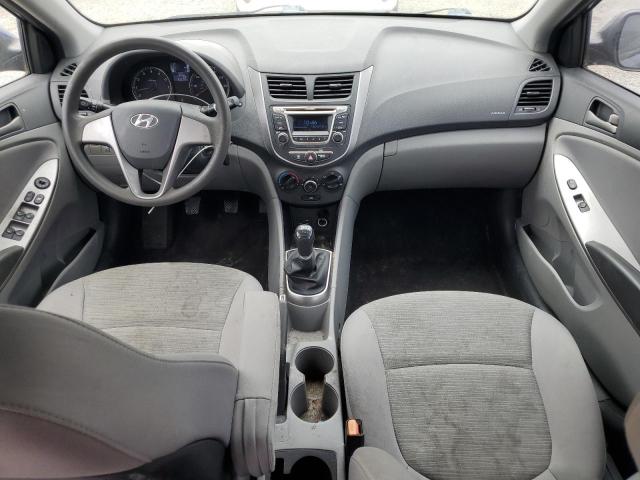 KMHCT4AEXGU044690 - 2016 HYUNDAI ACCENT SE BLUE photo 8