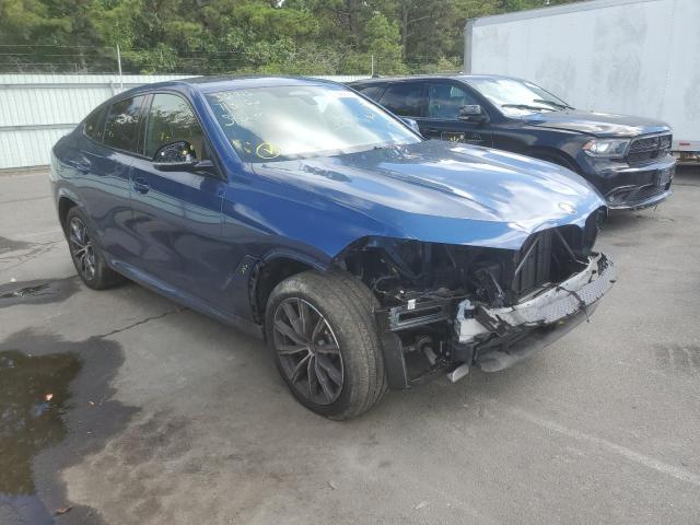 5UXCY6C0XN9K27721 - 2022 BMW X6 XDRIVE40I BLUE photo 1