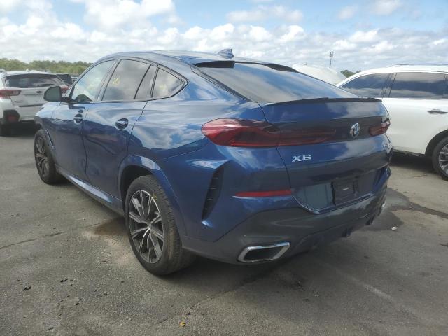 5UXCY6C0XN9K27721 - 2022 BMW X6 XDRIVE40I BLUE photo 3