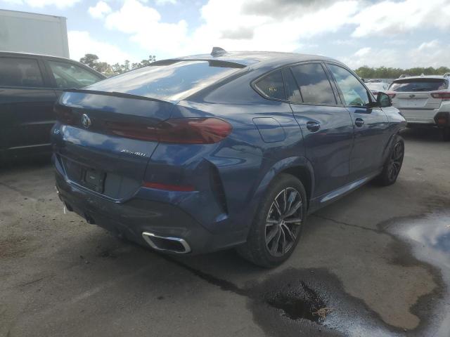 5UXCY6C0XN9K27721 - 2022 BMW X6 XDRIVE40I BLUE photo 4