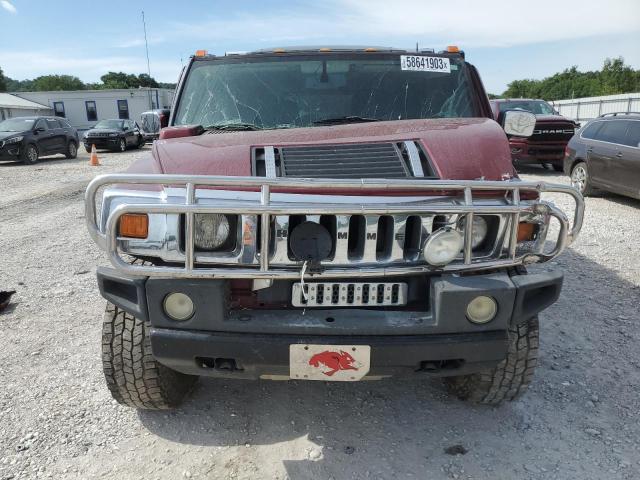 5GRGN23U65H120712 - 2005 HUMMER H2 MAROON photo 5