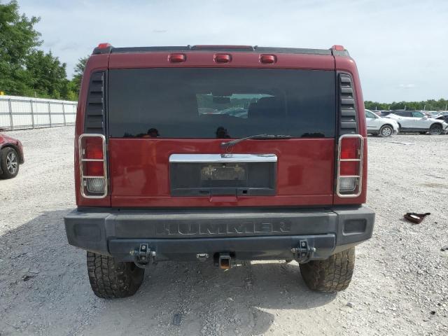 5GRGN23U65H120712 - 2005 HUMMER H2 MAROON photo 6