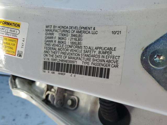 19XFL2H85NE000971 - 2022 HONDA CIVIC SPORT 白色 照片 13