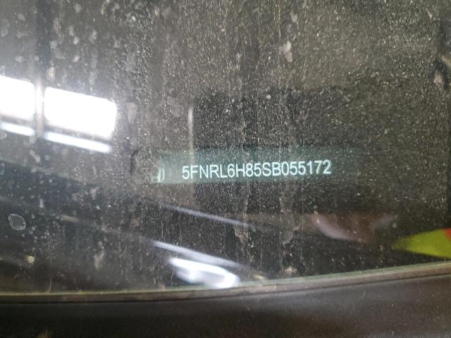 5FNRL6H85SB055172 - 2025 HONDA ODYSSEY TOURING გრაფიტი ფოტო 13