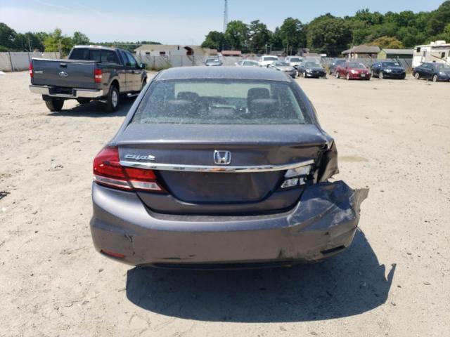 2HGFB2F5XEH502523 - 2014 HONDA CIVIC LX GRAY photo 6