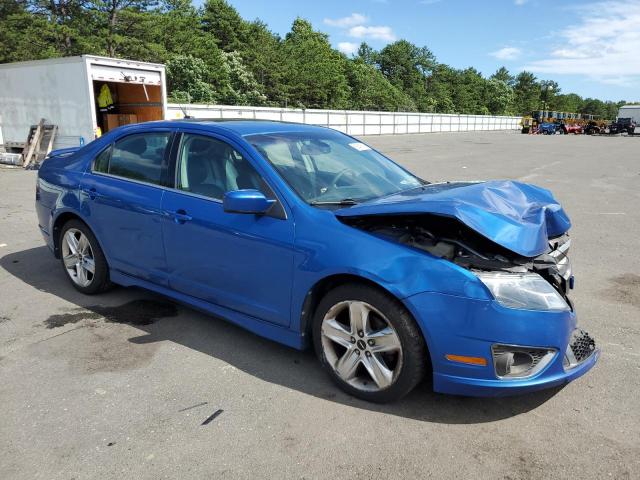 3FAHP0KC5BR332823 - 2011 FORD FUSION SPORT BLUE photo 4