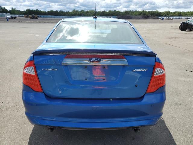 3FAHP0KC5BR332823 - 2011 FORD FUSION SPORT BLUE photo 6