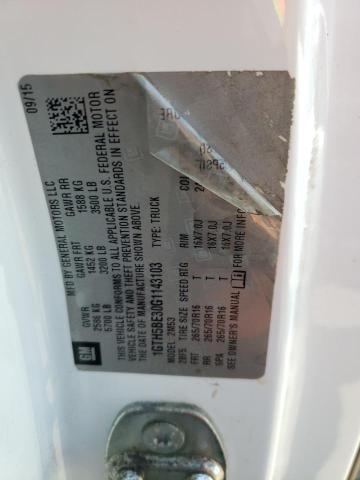 1GTH5BE30G1143103 - 2016 GMC CANYON WHITE photo 12