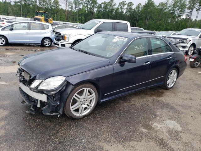 WDDHF9AB1AA131297 - 2010 MERCEDES-BENZ E 550 4MATIC BLUE photo 1